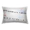 Migrating Birds on Wire Decorative Printed Throw Pillow Design by Deborah Revell, 14 x 7 x 20